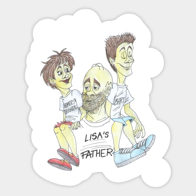 The Dad who knew too little Sticker by giuliadrawsstuff